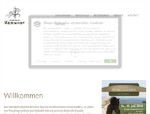 Tablet Screenshot of kernhof.de